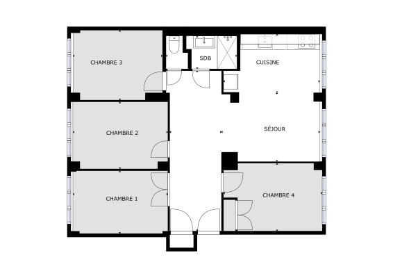 Plan des chambres