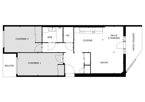 Plan des chambres