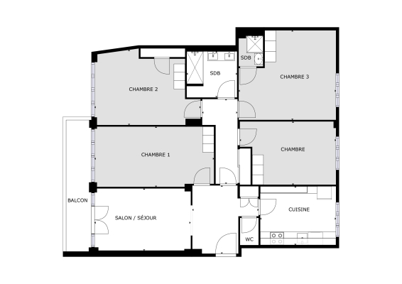 Plan des chambres