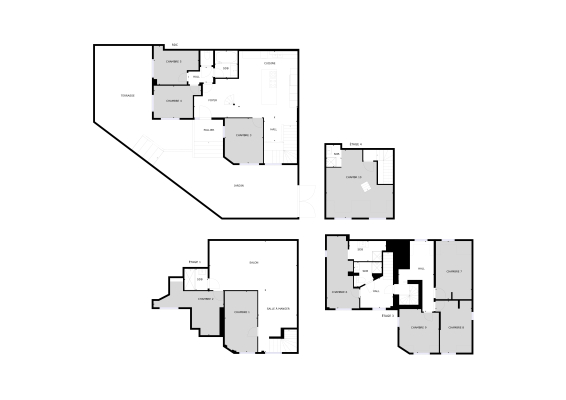 Plan des chambres