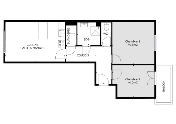 Plan des chambres