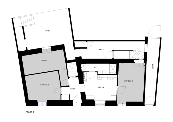 Plan des chambres