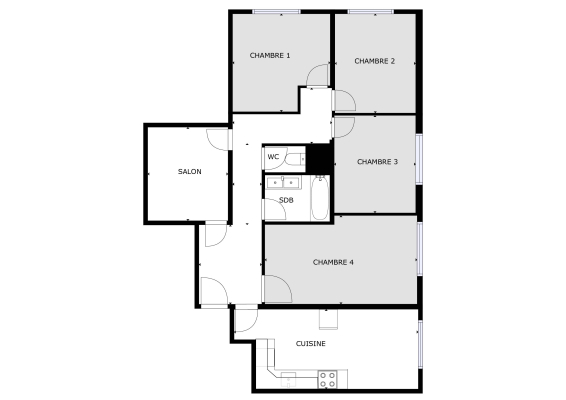 Plan des chambres